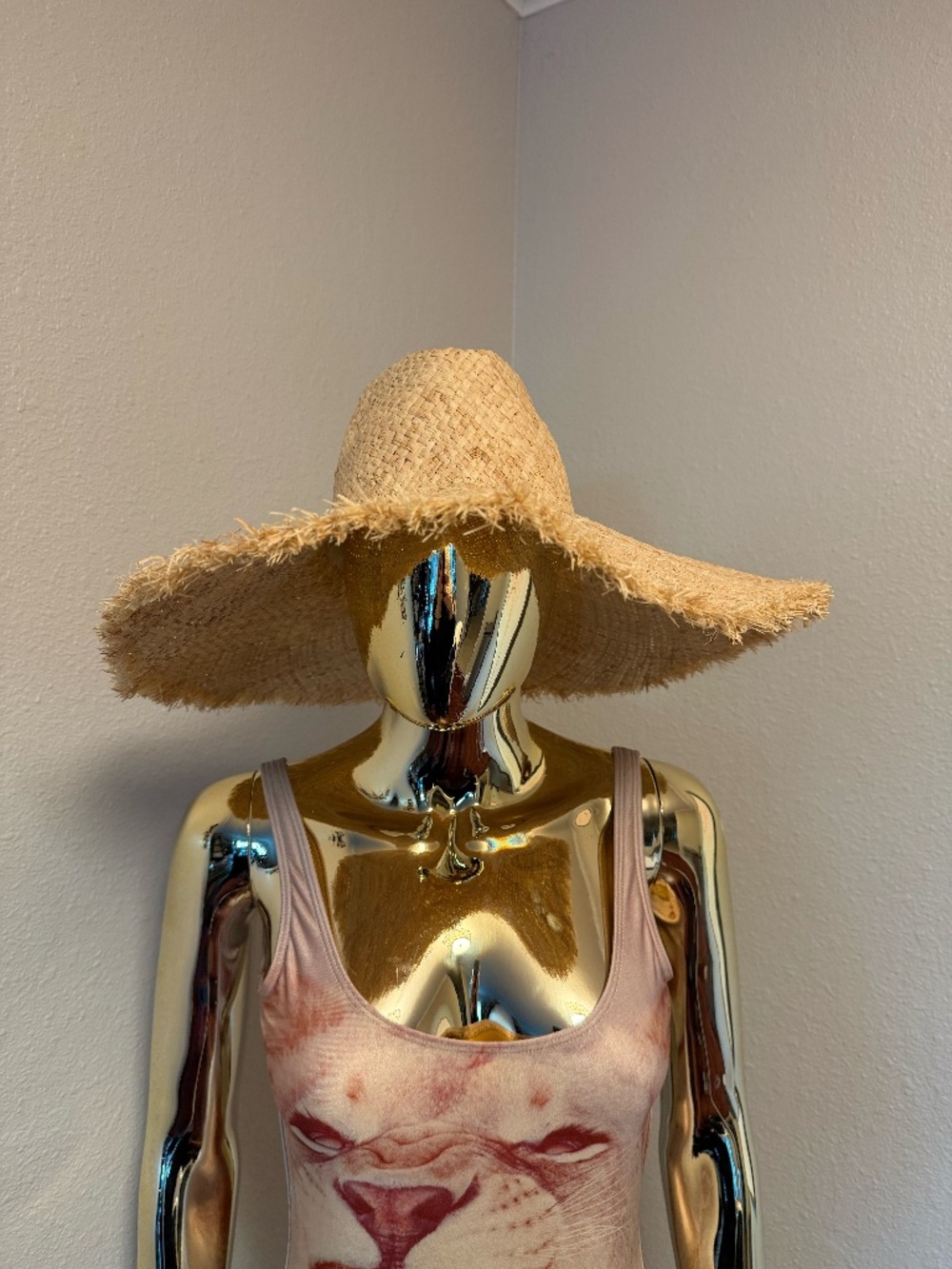 Jenni Kayne raffia summer hat, Large